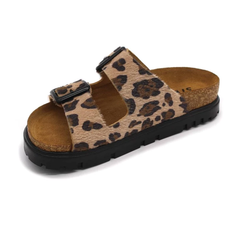 6013 LEON Comfort női bőr papucs