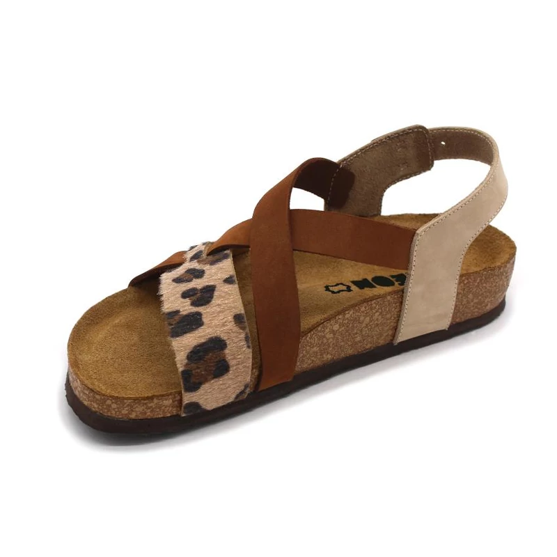 4306 LEON Comfort női bőr szandál