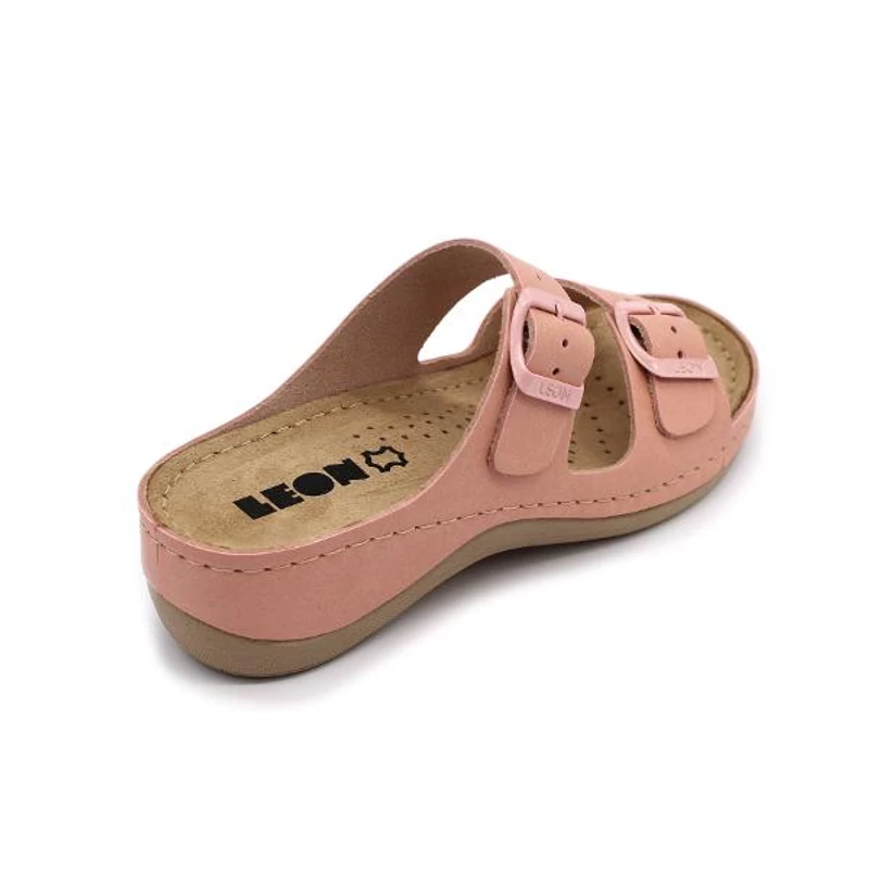 908 LEON Comfort női bőr papucs