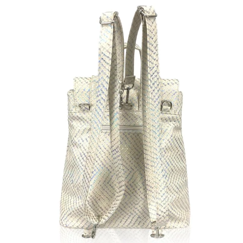 Zellia Női Hátizsák Td22013 Beige - Színes Hologram -