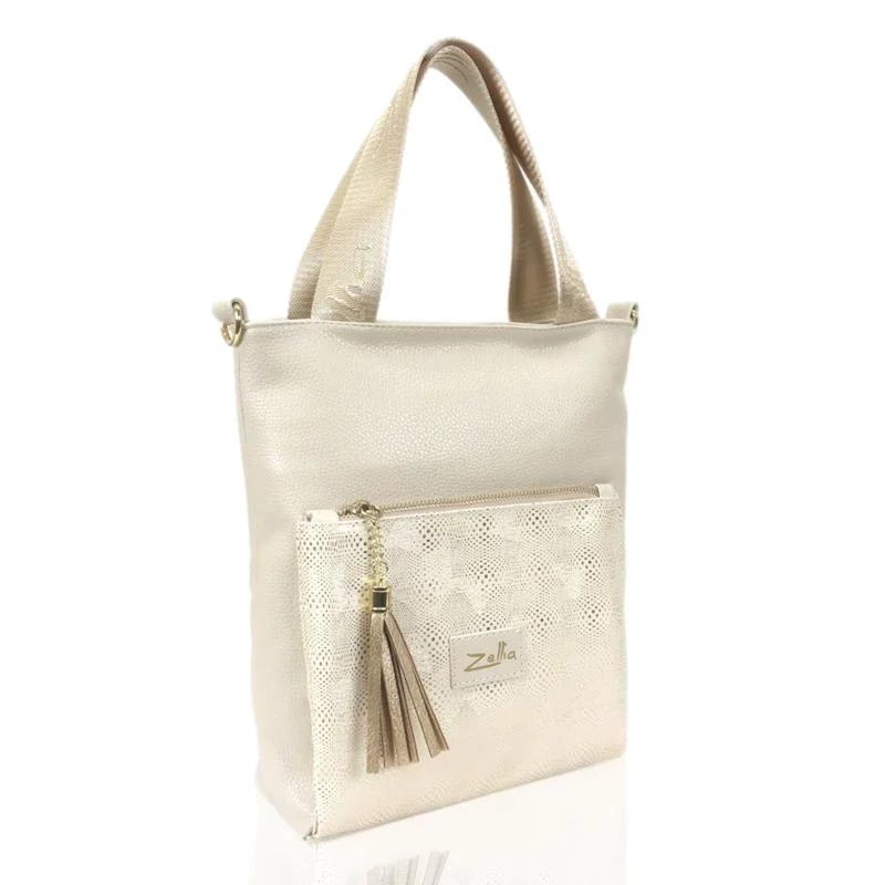 Zellia Női Válltáska/Kézitáska 17095 Beige - Awi -