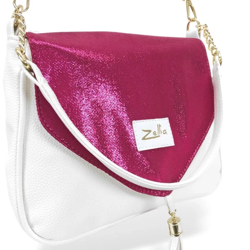Zellia Női Oldaltáska 22226 Fehér-Pink - Shine -