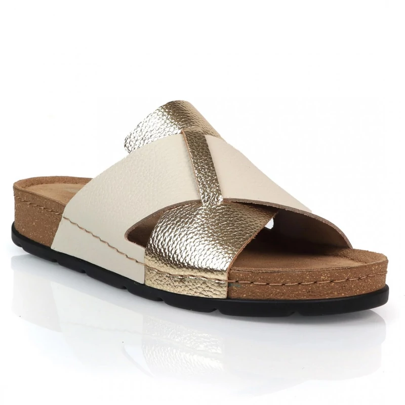 Batz papucs MARINA GOLD BEIGE 