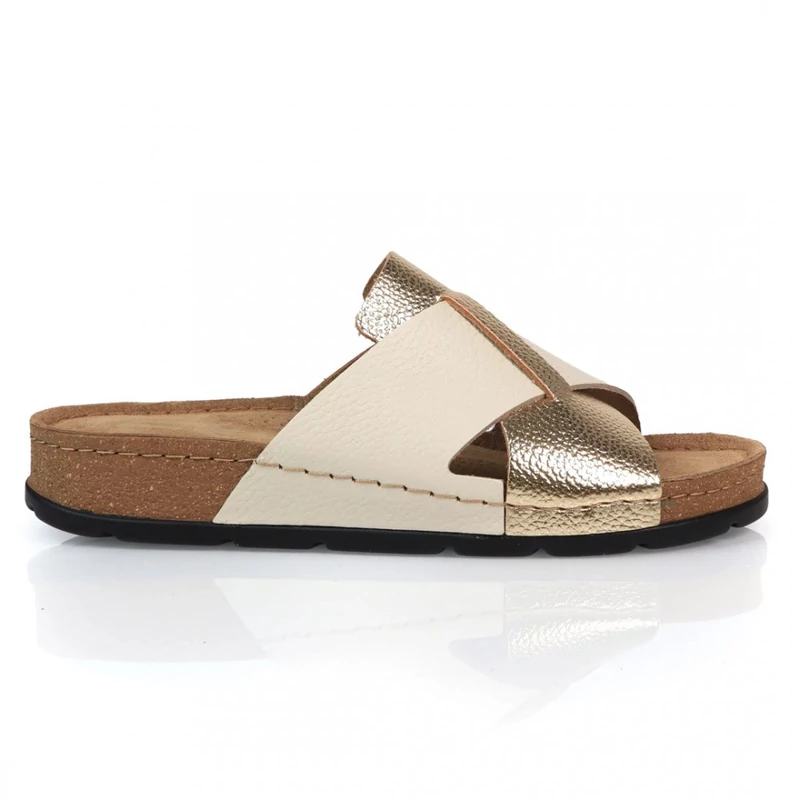 Batz papucs MARINA GOLD BEIGE 