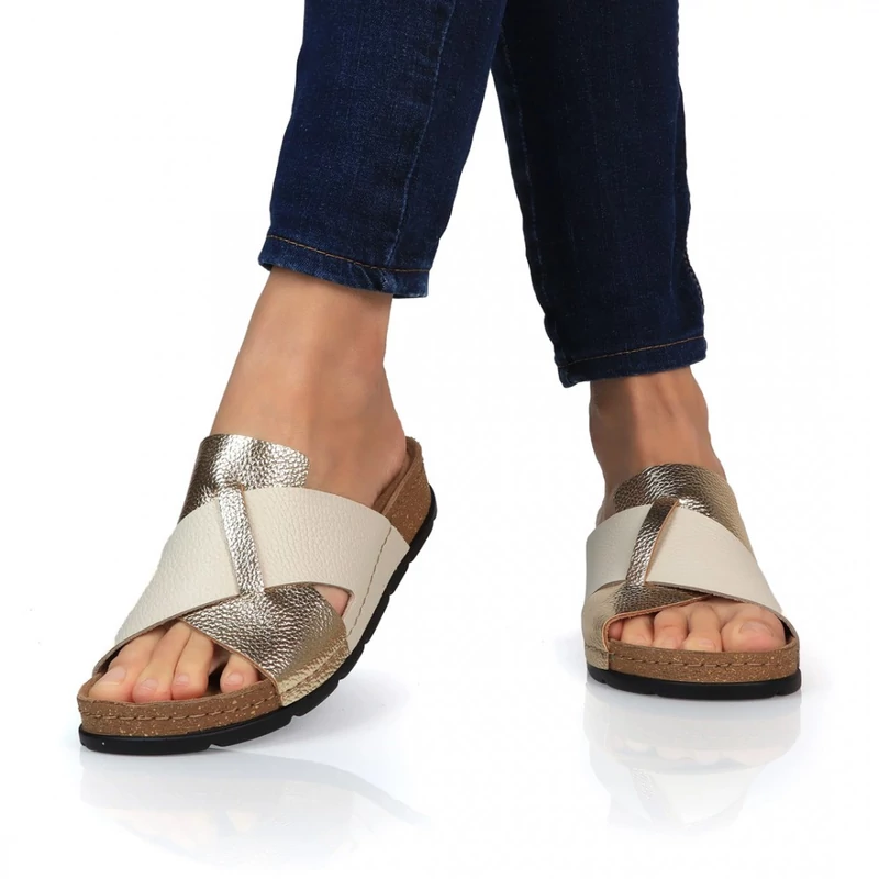 Batz papucs MARINA GOLD BEIGE 